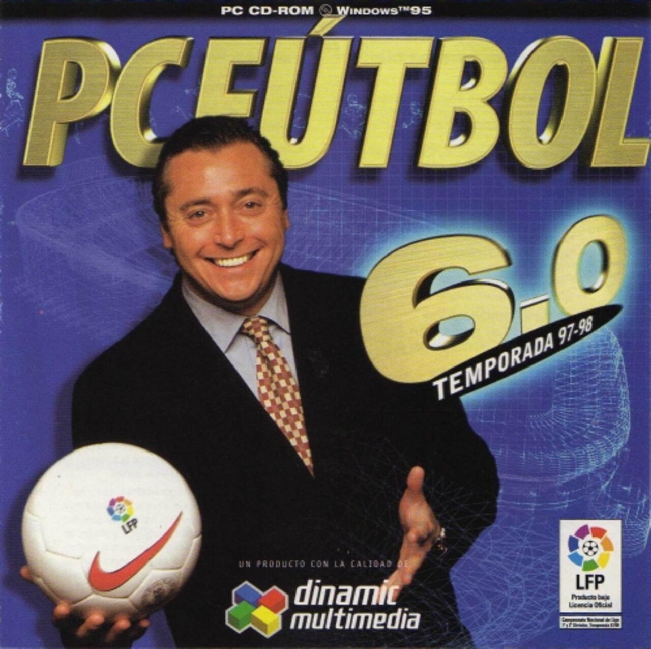 Caja PC Fútbol 6.0 con Michael Robinson — Temporada 97-98