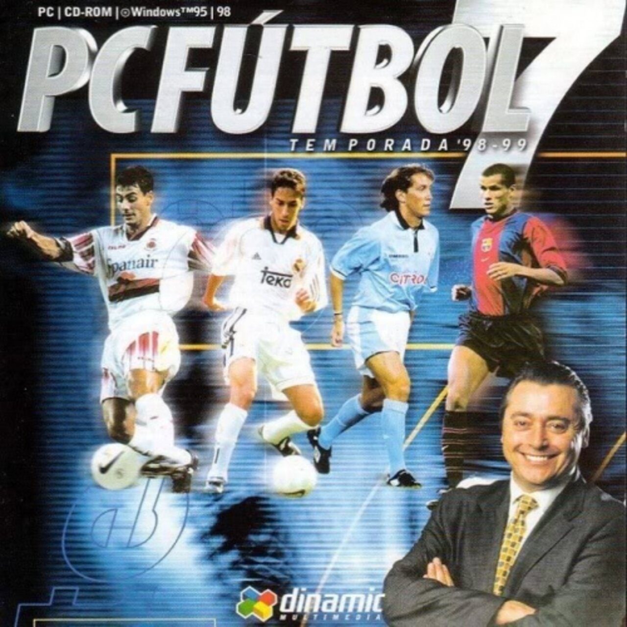 Caja PC Fútbol 7 con Michael Robinson — Temporada 98-99